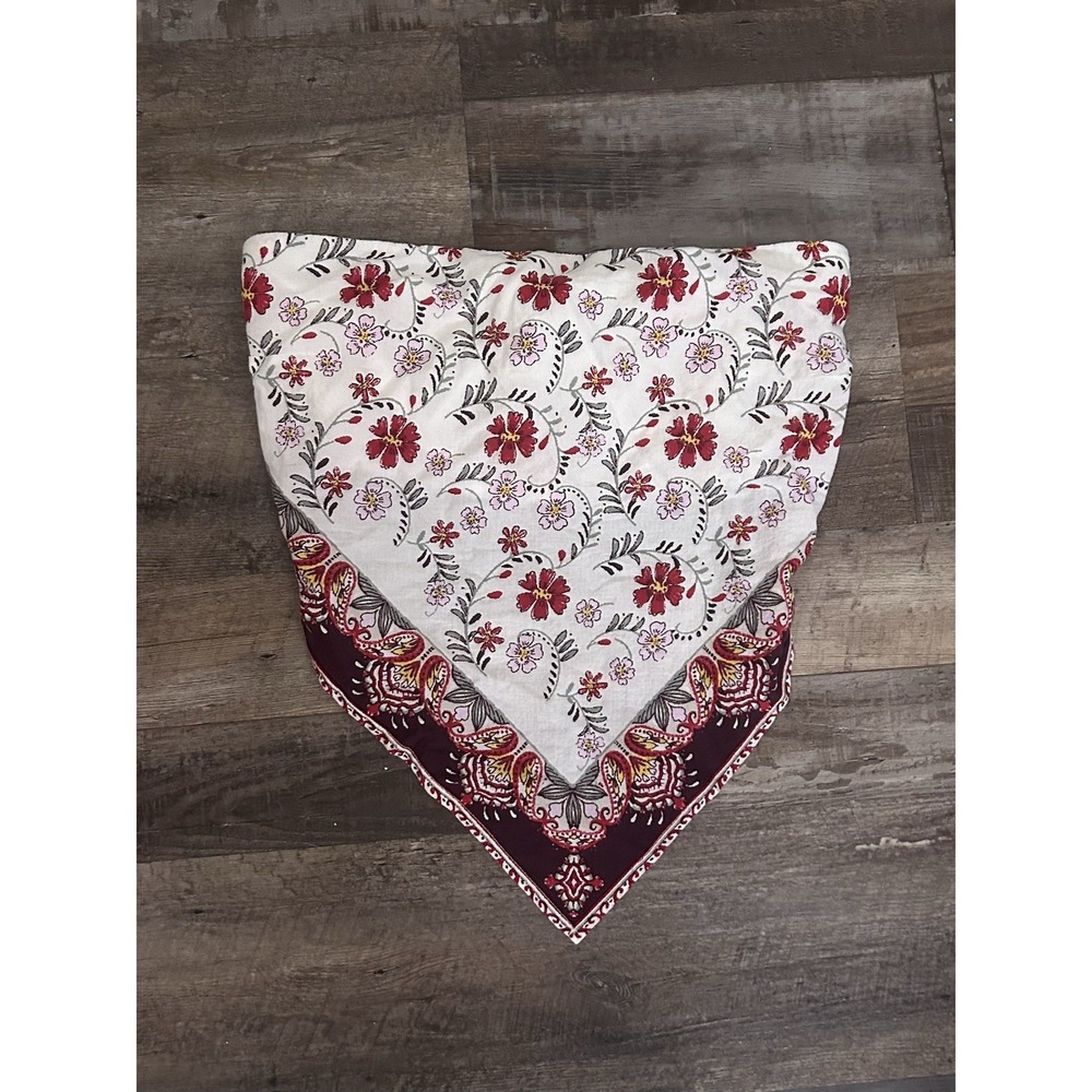Wild Fable Women Woven Cotton/Polyester Floral Tie Bandana Tube Top Size L